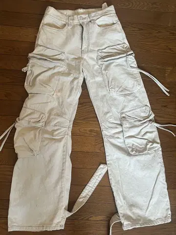 ZARA 화이트 카고 팬츠 ZARA 규격 us29