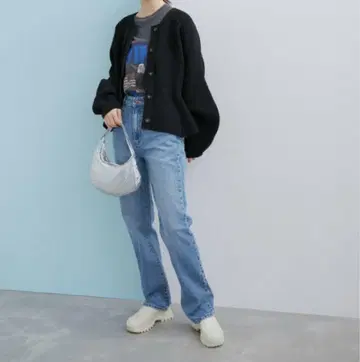[WEB 한정판] 페플럼 골지 니트 가디건