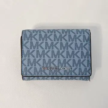 MICHAEL KORS 3단 폴더형 지갑 블루