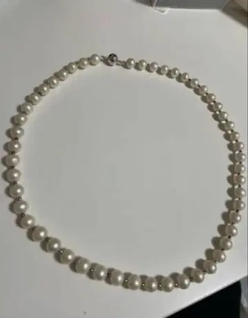 진주 목걸이 화이트 18인치/46cm hatton labs