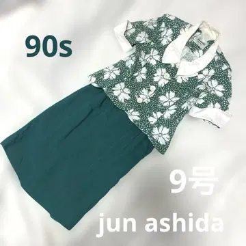 [ jun ashida ] 기적의 빈티지 상하의 셋업 꽃무늬 레어템