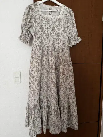 시마미사 스퀘어 프릴 원피스 m petit