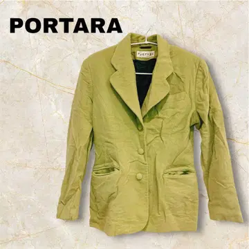 PORTARA 라이트 그린 테일러드 자켓