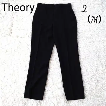 Theory Admiral Crepe 팬츠 23 SS 블랙