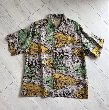 초미품 SUN SURF 선 서프 고갱S 케오니 오브 하와이 알로하 셔츠