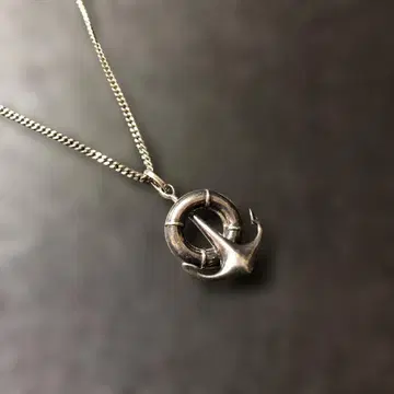 [오늘 SALE] 빈티지 실버 닻 펜던트 목걸이 (SV925)