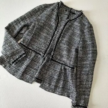 ZARA 자라 봄/여름 트위드 노카라 자켓 7901 031 108