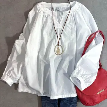 6 ROKU 로쿠 COTTON VOLUME STITCH SHIRT 셔츠