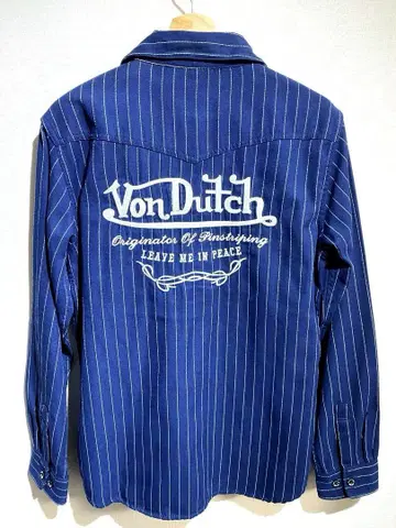 [ Von Dutch ] 본다치 스트라이프 패턴 긴팔 셔츠 M 사이즈
