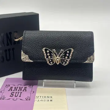 [미사용] ANNA SUI 미니 지갑 코인 케이스 패스 케이스 나비