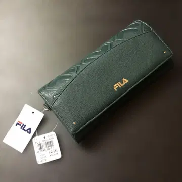 [미사용] FILA 다크 그린 장지갑