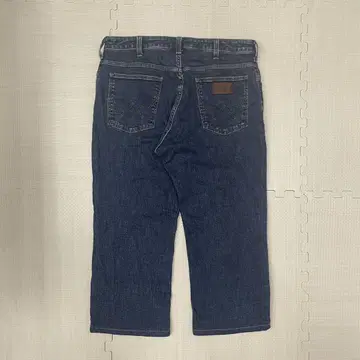 Wrangler 랭글러 스트레이트 데님 다크 블루 크롭 기장