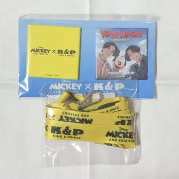 킹프리 미키프렌즈 콜라보 캔뱃지 넥스트랩 세트 타카하시 카이토