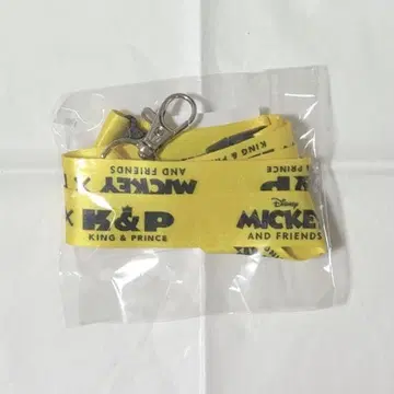 킹프리 미키프렌즈 콜라보 넥스트랩 옐로우 컬러 타카하시 카이토