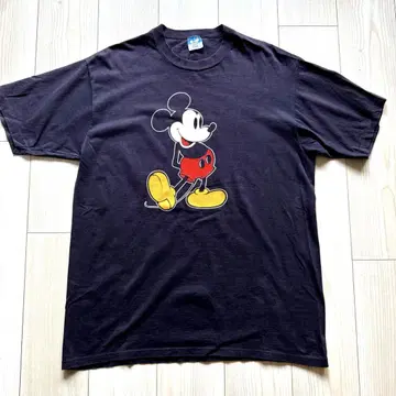 새상품급 Disney 디즈니 빈티지 80년대 미키 T셔츠 블랙
