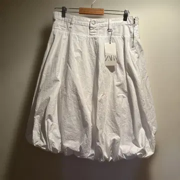 ZARA 화이트 벌룬 스커트