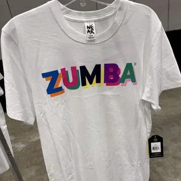 ZUMBA zincon 한정판 화이트 T셔츠 줌바 의류