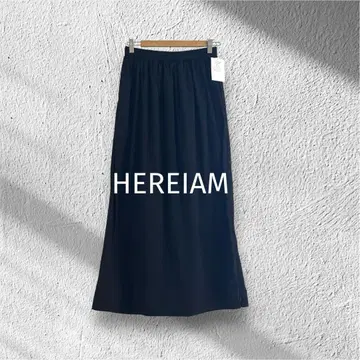 [ HEREIAM ] 헤레이암 롱 스커트 나일론 저스트 슬릿 발수