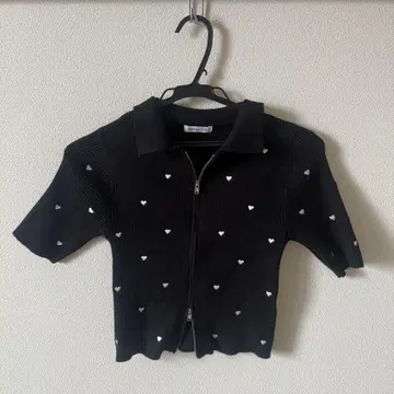 OLIVE des OLIVE 하트 자수 니트