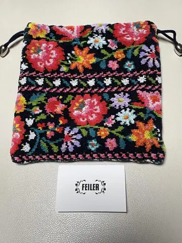 완판템 페이 티롤리안 플라워 복조리 네이비