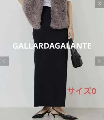 GALLARDAGALANTE 스트레치 맥시 타이트 스커트 블랙 0