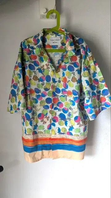 TSUMORI CHISATO 면 100% 컬러풀 반팔 셔츠