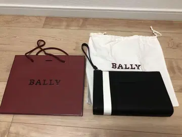 BALLY 발리 블랙 화이트 클러치백