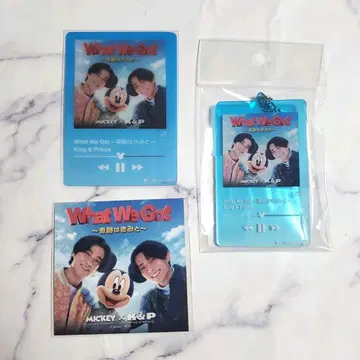 King & Prince Mickey 키링 클리어 카드 스티커