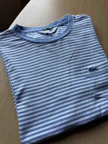 LACOSTE CHEMISE 스트라이프 티셔츠 사이즈 4