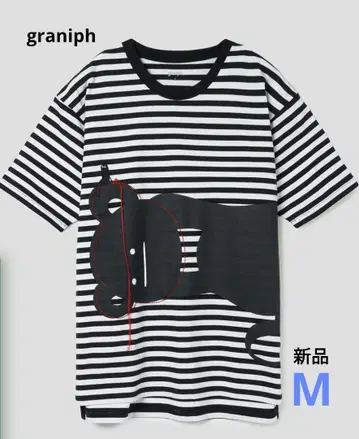 [ graniph ] 택 포함 새상품 뷰티풀 섀도우 컨트롤 베어 T셔츠