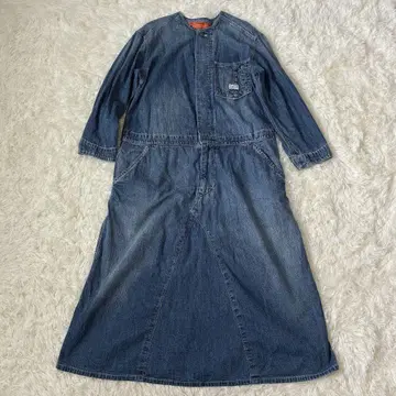 DENIMDUNGAREE 데님 바지 데님 롱 원피스 02