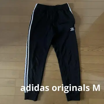 adidas 블랙 3선 조거 팬츠 M