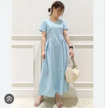 오파크 클립 드라이 터치 핏 앤 플레어 원피스