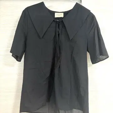 유나이티드 애로우즈 리본 숏 슬리브 풀오버 블라우스