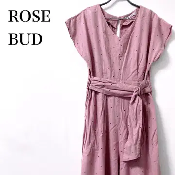 ROSE BUD 도트 무늬 올인원 살로펫