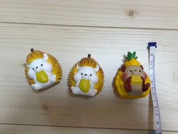 Jinart 과일 고슴도치 두리안 파인애플 고슴도치 3개 세트