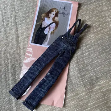 momoko 살로펫 데님 오버롤