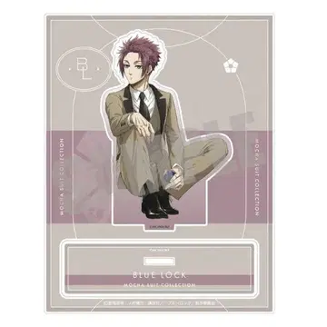 익명 배송 / 블루 록 빅 아크릴 스탠드 이토시 사에 MOCHA SUIT