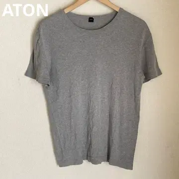 ATON 그레이 반팔 티셔츠