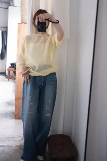 villd /vonique cotton Organdy 티셔츠
