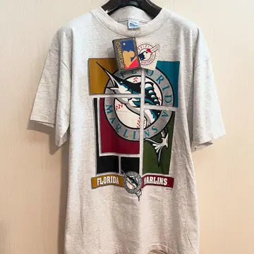 90's SALEM MLB 플로리다 말린스 로고 티셔츠