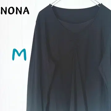 [일본제] NONA 노나 블라우스 긴팔 크루넥 택 포함 M