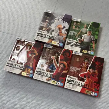 미개봉 새상품 S.H.Figuarts 원피스 루피 조로 5점 묶음 판매