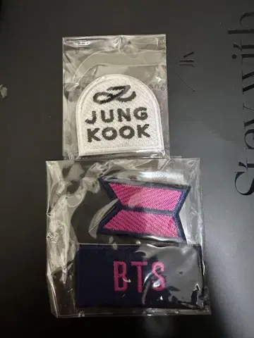 JUNG KOOK & BTS 자수 패치 3매 세트