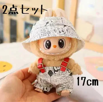 라부부 코스튬 그래피티 스트랩 팬츠 모자 레트로 17cm