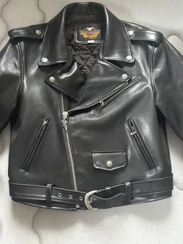 (새상품급) HARLEY DAVIDSON 더블 라이더 자켓 L 천연 가죽