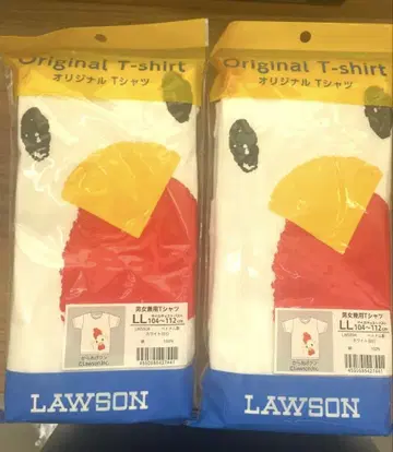 LAWSON 한정판 오리지널 티셔츠 가라아게 군 LL 사이즈