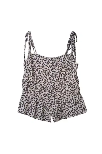 herlipto Cherry Pattern Strap Top S 사이즈