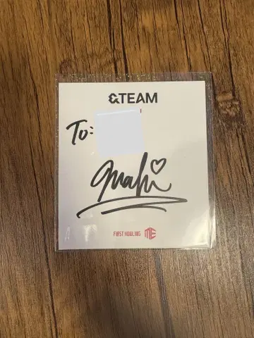 &team 엔팀 MAKI 마키 사인회 친필 사인