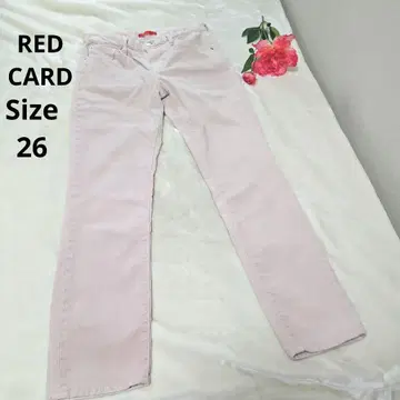 [ 세련된 RED CARD ] 핑크 코듀로이 팬츠 사이즈 26